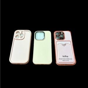 Brandnew Three iPhone 14 Pro Cases - Pink & Rose Gold